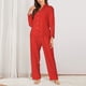 thumbnail image 2 of Balery Red Glitter Conjunto de Pijama con Estampado para Mujer, Conjunto de Dos Piezas con Manga Larga, Ropa de Dormir Suave con Bolsillos, Pijamas Cómodos-XX-Large, 2 of 7