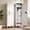 White, variant on 55" Tall Metal Wardrobe Cabinet, Waterproof Steel Clothing Storage Locker, Ventilated Door, Lock, Side Hooks, 30‑Min Easy Assembly For Apartment Home Office