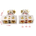 thumbnail image 4 of Car Battery Terminal Connectors 0248 Gauge AWG Positive Negative Battery Terminal Clamps Car Audio Modification Battery Heads with Shims Protector Cover 12-48V, 4 of 5