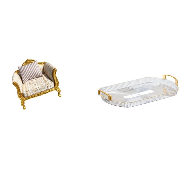 sofá de casa de muñecas,Muebles de casa de muñecas,modelo de sofá de casa de muñecas,decoración,Bandeja de almacenamiento,Bandeja rectangular para servir frutas y postres de
