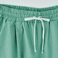thumbnail image 5 of Charmgo Womens Shorts Clearance, Women Casual Thin Outerwear Elastic Belt In Shorts Loose Bermuda Shorts for Women with Pocket, Summer Shorts for Women Mint Green, 5 of 8