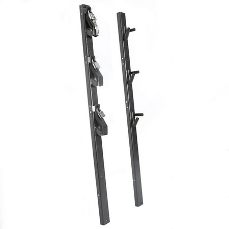 Lockable Cpu Holder - Lockable 3-Place weed-eater Edge Trimmer Rack Holder for OPEN Landscape Trailer