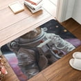 thumbnail image 4 of Pofeuu Cat Astronaut In Space Print Flannel Doormats Rug16"x24"Rug Washable Doormats Indoor Outdoor Rugs for Layered Front Door Mats, Porch, Kitchen, Entryway, 4 of 7