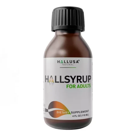 HALLSYRUP 4OZ Premium Syrup - Supports Cold & Flu for Adults - Hallusa Natural