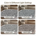 thumbnail image 7 of ODIKA 9'x12' Washable Area Rug Boho Border Farmhouse Minimalist Striped Diagonal Herringbone Flowing Dynamic for Dining Room, Basement, Large Office, Non-Slip Chair-Friendly, 7 of 7