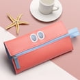 thumbnail image 4 of Leather Pen Pencil Case, Cute Slim Pen Bag Small Pencil Pouch Lovely Stationery Bag Portable Cosmetic Bag Zipper Bag for Pen PencilsPink, 4 of 6