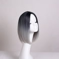 thumbnail image 3 of DOPI Bob Short Straight Fashion Hair Human Colored Wig 2 Women Natural Gradient Full wig, 3 of 5