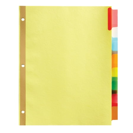 UPC: 0735854147785 | Office Depot Insertable Dividers With Big Tabs Buff Assorted Colors 8-Tab Pack Of 4 Sets 14778