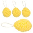 thumbnail image 1 of EXHUMKY 4Ud Puff De Amarillo Con Material Panal Suave Para Limpieza Y Exfoliación Corporal, 1 of 7