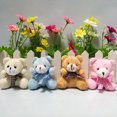 thumbnail image 2 of Plush Bear Pendant Cute Mini Bear Doll Stuffed Soft Keychain Pendant Toy, 2 of 6