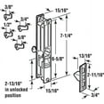 thumbnail image 2 of Prime-Line C 1123 Diecast Sliding Door Handle Set With Mid Body Hook, Black, 2 of 2