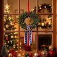 thumbnail image 5 of Deeceymbur Patriotic Wreath Sash Ribbon Independence Day Decorative Bow Front Door Ornament USA Flag Theme, 5 of 5