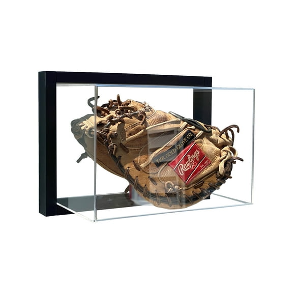 Framed Acrylic Wall Mount Baseball Glove Mitt Display UV Protecting Secure Mount