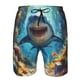 thumbnail image 3 of Balery Colorful Underwater Shark Traje de Baño Estilo Hawaiano para Hombre, Shorts de Secado Rápido con Bolsillos-XX-Large, 3 of 6