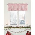 thumbnail image 6 of Christmas Kitchen Valances for Windows Christmas Pink Snowflakes 54" W x 18" L Window Valances Rod Pocket Short Curtains for Bathroom, Living Room, Bedroom, Farmhouse, Cafe, 6 of 6