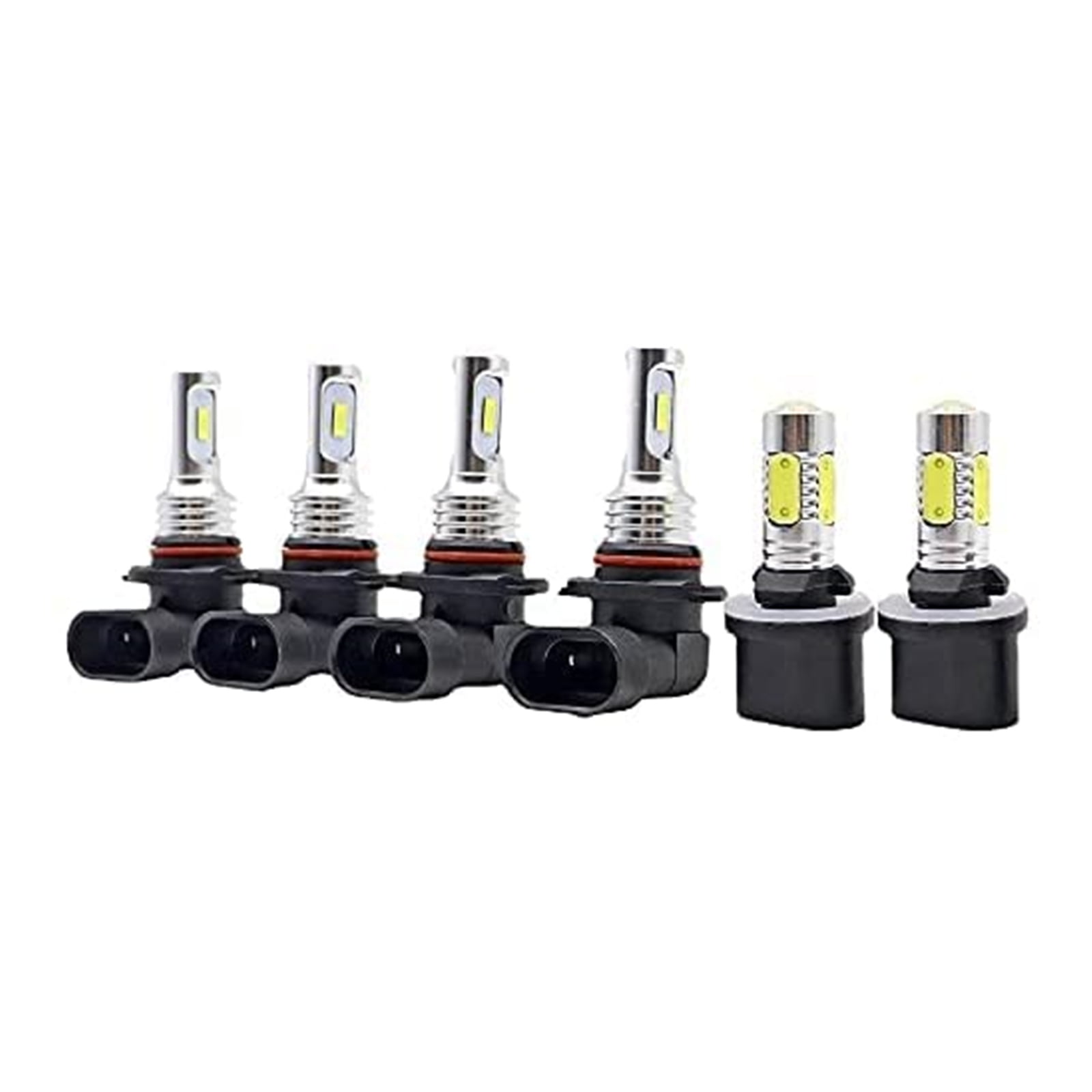 6Pcs 9005 9006 LED Headlight Fog Light Combo Bulbs Fit for GMC Sierra Yukon XL 1500 2500