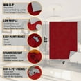 thumbnail image 4 of Ottomanson Non-Slip Area Rug for Living Room 5' x 6'6" Stain-Resistant Low Pile Floor Carpet, Red, 4 of 8