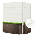 thumbnail image 3 of Resenkos Hedges Fence,Faux Hedge Panels,Outdoor Privacy Fence Screen with 5 Ground Stakes for Garden Yard Patio-White, 3 of 9