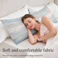 thumbnail image 5 of Blue Beige Farmhouse Body Pillow Covers 20"x60", Vintage Wooden Striped Soft Brushed Microfiber Breathable Throw Pillow Covers, Decorative Pillowcase with Zipper for Couch Sofa Bedroom Living Room, 5 of 9