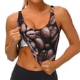 thumbnail image 3 of Yiaed Coffee Bean Print Ladies Waistcoat Women Sports Vest Vest Sports Women Sports Top Yoga Vest for women-Medium, 3 of 8