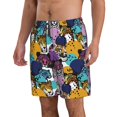 thumbnail image 2 of Fuzoiu Retro Panther Print Men's Beach Shorts,Men's Swim Trunks,Quick Dry Board Shorts with Pockets,Men's Bathing Suits for Surfing, Running, and Casual Wear-3X-Large, 2 of 6