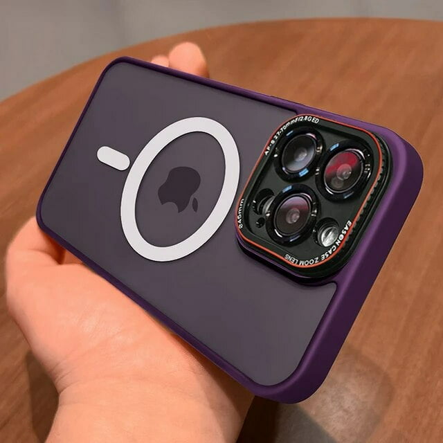Magnetic Luxury Matte Translucent Case For iPhone 14 15 Plus 13 12 Pro Max For Magsafe Wireless Charge Shockproof Bumper Cover