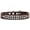 Chocolate, variant on Dog, Puppy Pet Designer Croc Collar, "Two Row Clear Crystal Rimsets"