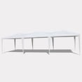 thumbnail image 2 of Imerelez 10x30ft Outdoor Tents Party Wedding Canopy Tent, White Canopy Tent Large Canopy Tents for Parties, Outdoor Patio Garden Gazebo Canopy Tents with 5 Removable Sidewalls for Backyard Events, 2 of 9