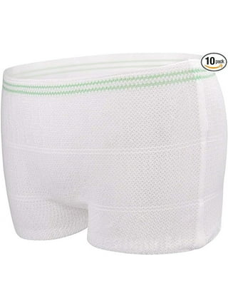 HANSILK Disposable Maternity Knickers Mesh Maternity Knickers After Birth  for Women Washable Hospital Panties C-Section Recovery Postpartum Underwear  (5Pcs) XL White