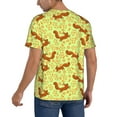 thumbnail image 2 of Picia Floral Squirrel Pattern Mens Polo Shirts Quick Dry Short Sleeve Golf T Shirt Performance Moisture Wicking Casual Workout Baseball T-shirt-XX-Large, 2 of 7