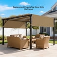 thumbnail image 2 of Outsunny 2 Pcs Auvent de Pergola 16 x 4 Pi, Protection UV pour Pergola, Sable, 2 of 10