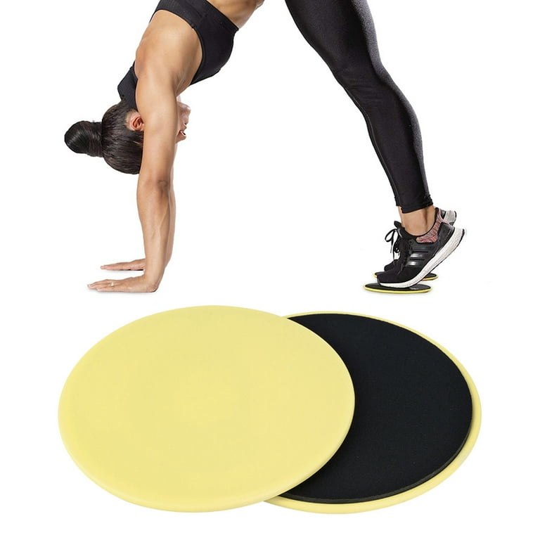 Domqga Fitness Disc Slides, 2pcs Gliding Discs Slider Fitness Disc Exercise  Sliding Plate Sliding Discs Fitness Core Slider Workout for Gym, Home,  Yoga, Pilates 