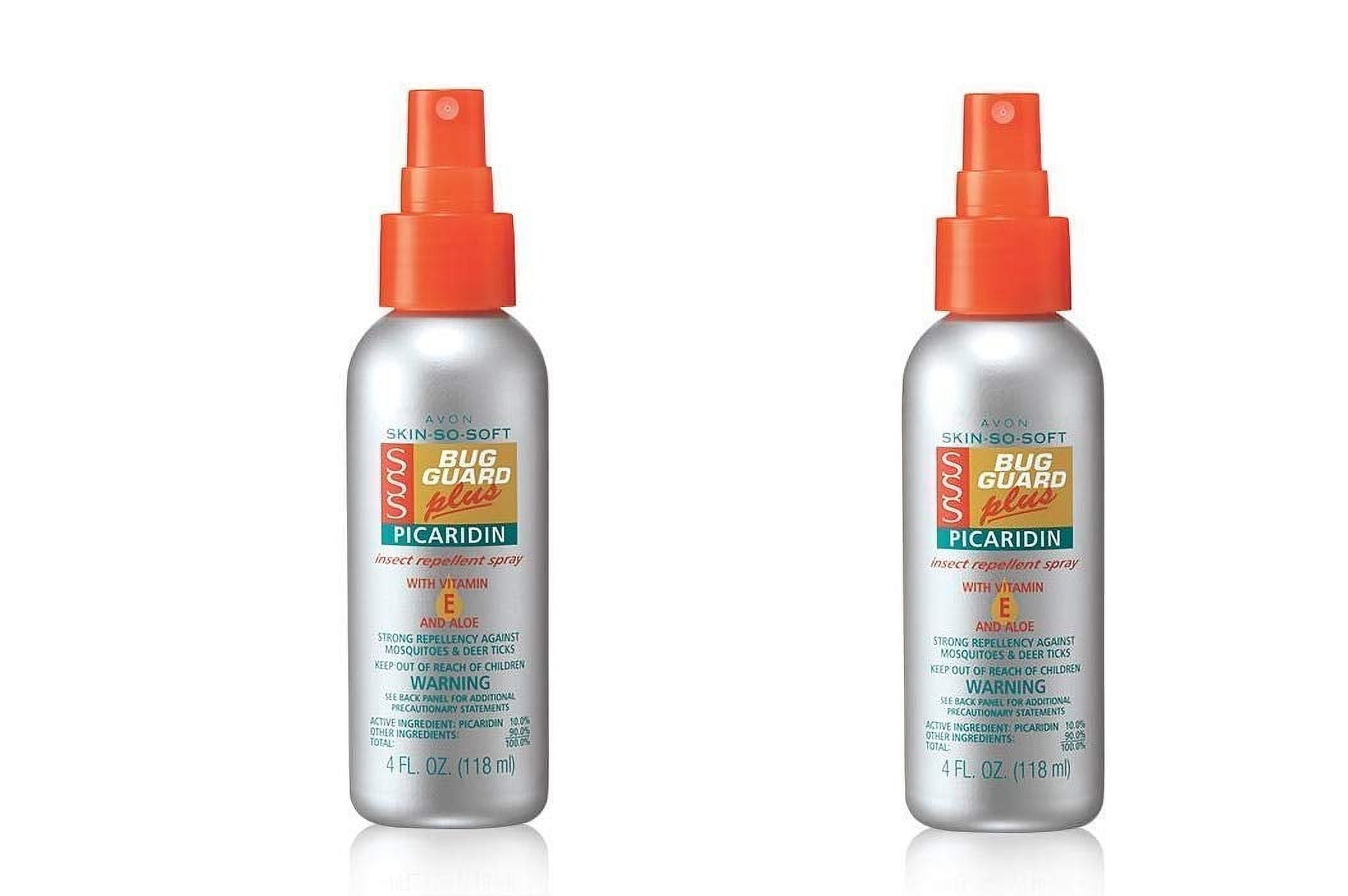 Avon Skin so Soft Bug Guard Plus Picaridin Liquid Repellent with Pump Spray, 2 Pc. Set  4.0 fl. oz. Ea.