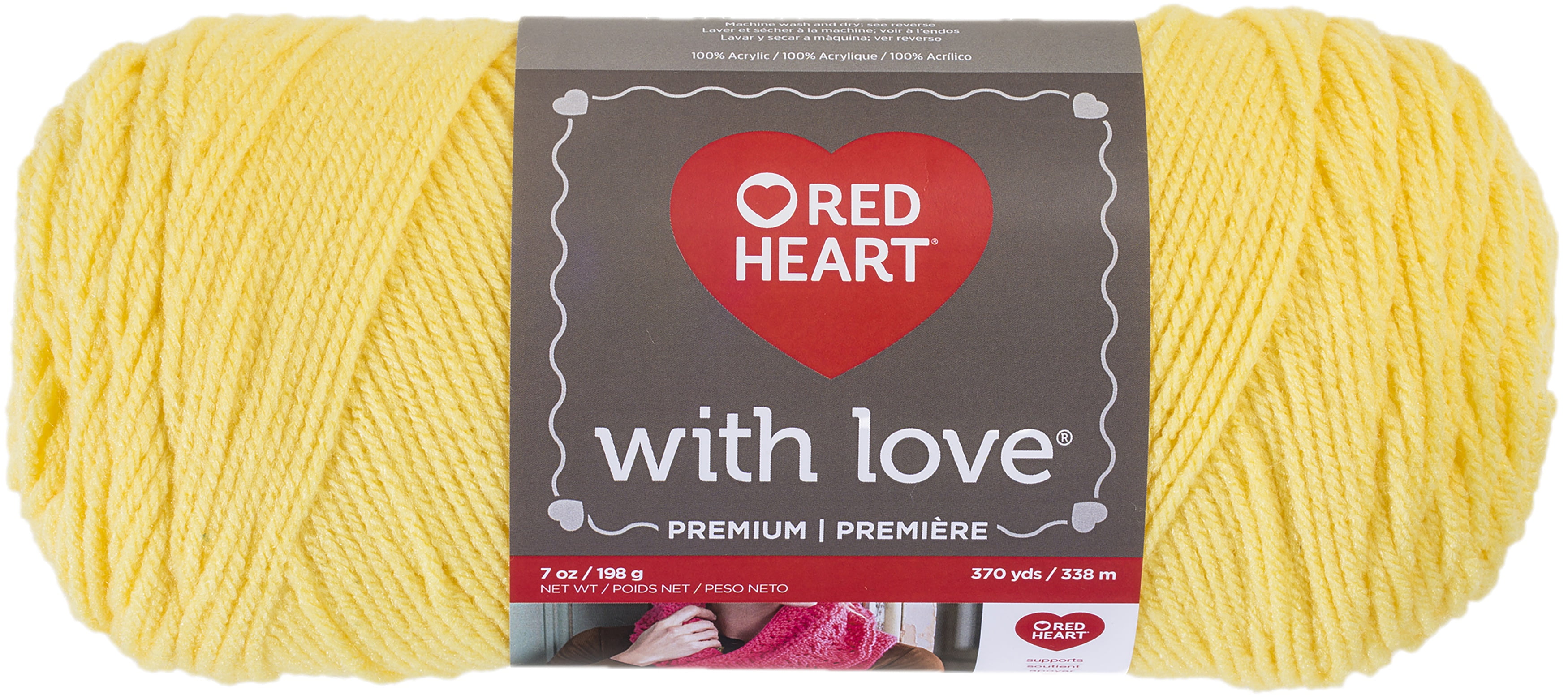 Red Heart With Love Yarn: Bubblegum 