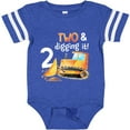 thumbnail image 3 of Inktastic Two and Digging It Bulldozer 2nd Birthday Boys or Girls Baby Bodysuit, 3 of 5