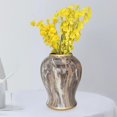 thumbnail image 5 of Modern Ceramic Ginger Jar with Lid Storage Jar Bud Vase Display Home Containers Table Centerpiece Ornament ,, 5 of 7