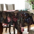 thumbnail image 3 of BZSMCE Square Tablecloth Flower Painting Pattern Tableclothes, 3 of 9
