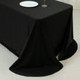thumbnail image 2 of Efavormart Scuba Rectangular Tablecloth 90"x156" Black with Rounded Corners – Wrinkle Free, Stain Resistant, Seamless Table Cover, 2 of 4