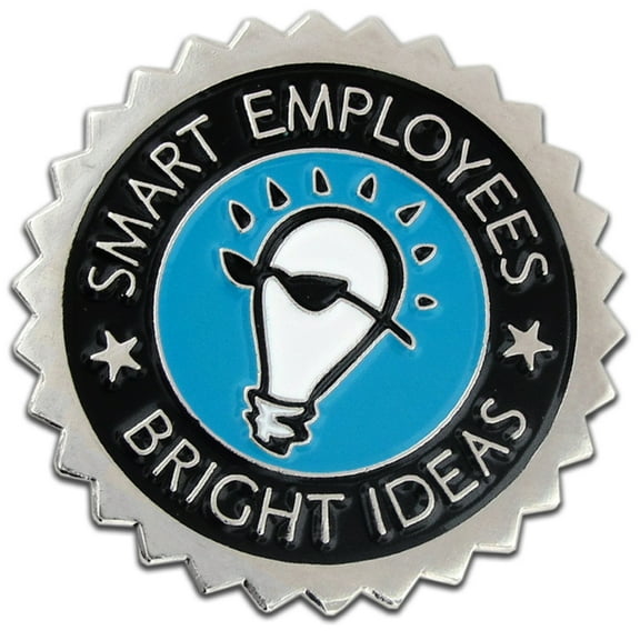 Smart Employees Bright Ideas Corporate Lapel Pin