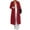 Red, variant on Womens Coats Hooded Cardigan Pockets Classic Fabric Featuring Parkas Casual Outwear,Coats for Women Pink S