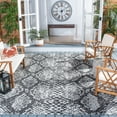 thumbnail image 2 of SAFAVIEH Courtyard Alphonse Animal Indoor/Outdoor Area Rug, Grey/Black, 9' x 12', 2 of 7