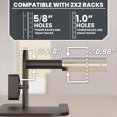 thumbnail image 4 of Synergee Step Plate for 2x2 Power and Squat Racks, Fits Racks with 1" and 5/8" Holes. Step-Up Plate for Reaching Pull-Up Bars, Chin-Ups, and Muscle-Ups., 4 of 6