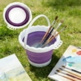 thumbnail image 1 of Silicone Foldable Art Water Bucket Multifunctional Brush Washer Portable Collapsibles Washing Cup for Acrylic Watercolor Oil Painting Artists Studios, 1 of 6