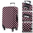 thumbnail image 5 of Black and Pink Checkerboard Pattern Luggage Cover Fashion Suitcase Cover Baggage Covers Fit 25-28 Inch Luggage (Go Travel), 5 of 5