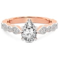 thumbnail image 3 of IGI Certified 3 Carat Pear Shape Lab Grown Diamond Engagement Ring | 14K Rose Gold | Filippa Milgrain Diamond Ring | FG-VS1-VS2 Quality Friendly Diamonds, 3 of 5