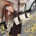 thumbnail image 5 of Yucurem Vintage Shoulder Bags for Women, Trendy Leather Hobo Handbag with Pendant for Work Travel (Beige), 5 of 7
