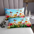 thumbnail image 3 of Erosebridal Spring Floral Coverlet Set Twin, Cute Butterfly 02, Teens Kids, 3 of 5