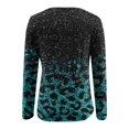 thumbnail image 4 of ICHUANYI Liquidación Moda Mujer Impreso Camiseta Suelta Manga Larga Blusa Cuello Redondo Casual Tops ICHUANYI WER202308174602, 4 of 5