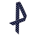 thumbnail image 1 of INSPIRAR CHIC Bufanda Delgada de Seda con Lunares Cinturón Largo y Estrecho Accesorio para Asa de Bolsa Azul Oscuro con Lunares Medianos S, 1 of 6