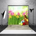 thumbnail image 3 of Coofit Photographie Fond Mignon Oeuf Coloré Photo Toile de Fond Studio Accessoire pour Pâques, 3 of 7